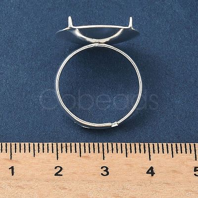 Adjustable Brass 4 Prong Ring Settings KK-K414-04A-S-1