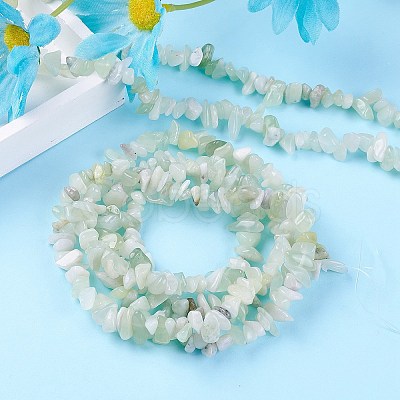 Natural New Jade Chip Bead Strands X-G-M205-29-1