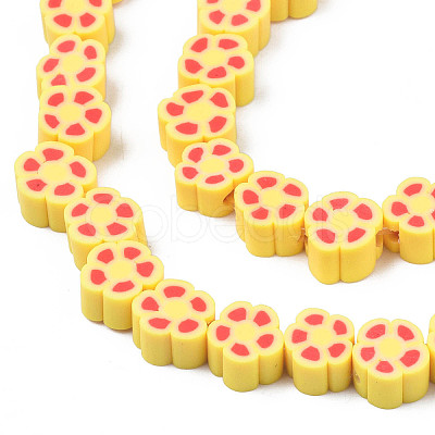 Handmade Polymer Clay Bead Strands CLAY-N011-48B-C02-1