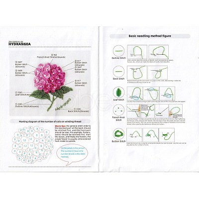 DIY Embroidered Making Kit DIY-F088-04-1