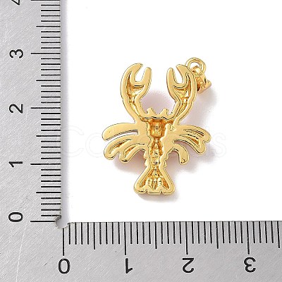 Brass Enamel Pendants KK-Z124-01G-03-1