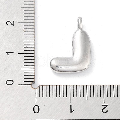 Rack Plating Brass Balloon Letter Pendants KK-C050-01P-L-1