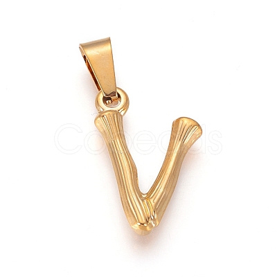 304 Stainless Steel Pendants X-STAS-F235-01G-V-1