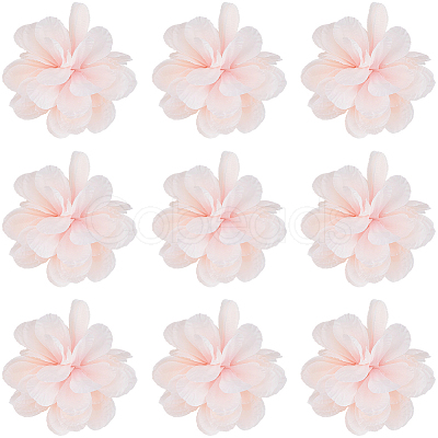 12Pcs Cloth Artificial Flower Head AJEW-SC0031-58B-1