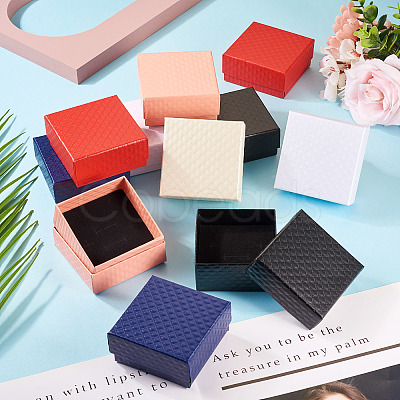 Rhombus Textured Cardboard Gift Storage Boxes CON-TAC0010-03B-01-1