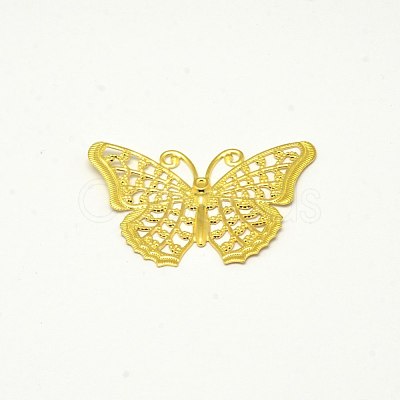 Brass Filigree Joiners KK-E710-60G-1