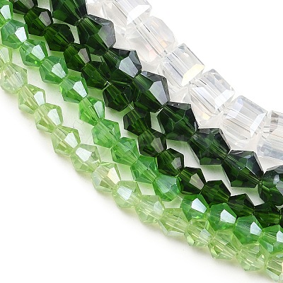 5 Strands 5 Styles Transparent Electroplate Glass Beads Strands EGLA-FP0001-05-1