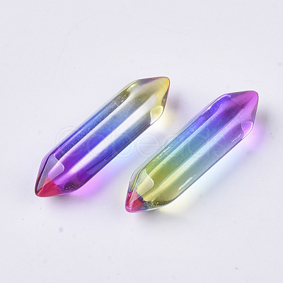 Glass Double Terminated Point Beads GLAA-S167-12G-1