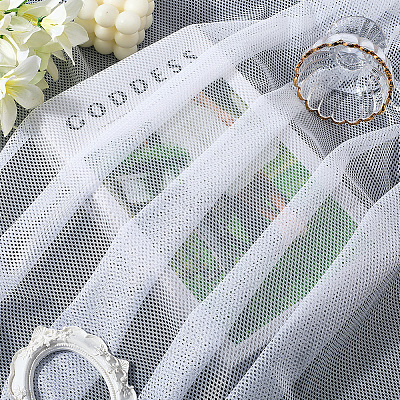 Polyester Elastic Eyelet Fabric AJEW-WH20006-273H-1