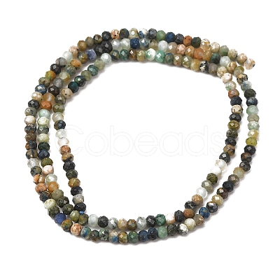 Natural Chrysocolla and Lapis Lazuli Beads Strands GG-CBA9631-C03-03A-1