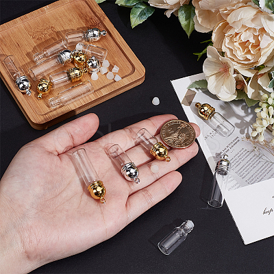 10Pcs 5 Styles Glass Pendants GLAA-NB0001-76-1