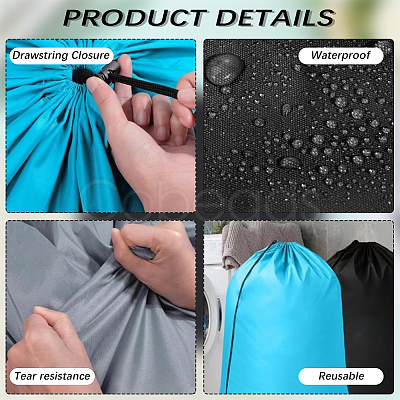 Rectangle Oxford Cloth Travel Laundry Bag ABAG-WH20015-09A-1
