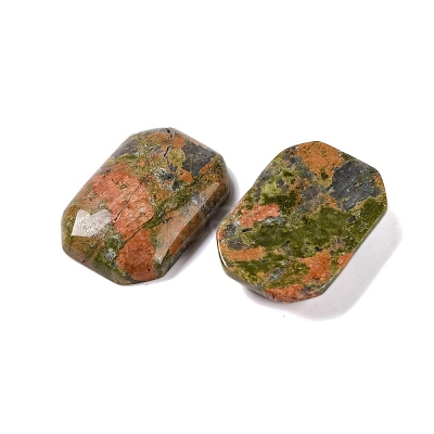 Natural Unakite Cabochons G-B085-01A-06-1