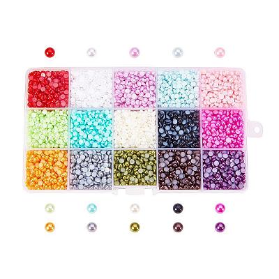 ABS Plastic Cabochons SACR-X0014-4mm-01-1