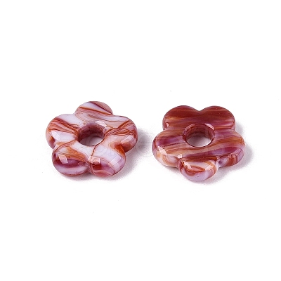 Two Tone Handmade Lampwork European Beads LAMP-N024-39-01H-1