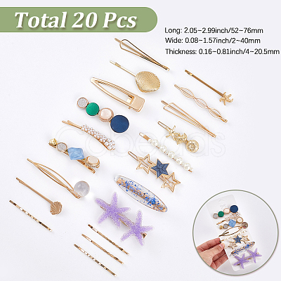 Zinc Alloy Alligator Hair Clips PHAR-SP0001-07-1