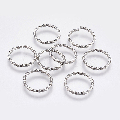 Tarnish Resistant 304 Stainless Steel Open Jump Rings X-STAS-G174-02P-1