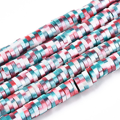 Handmade Polymer Clay Beads Strands CLAY-ZX007-09A-11-1