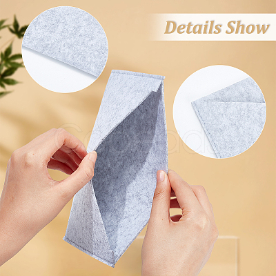 4Pcs 4 Colors Wool Felt Envelope Purse Insert Organizer FIND-WR0006-71C-1