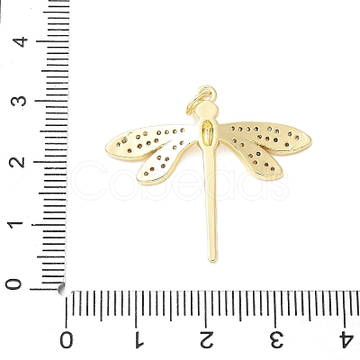 Brass Micro Pave Cubic Zirconia Pendants KK-D357-07E-G-1