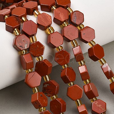 Natural Red Jasper Beads Strands G-F833-B15-01-1