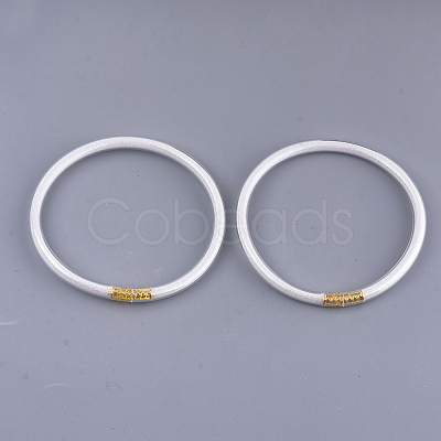 PVC Plastic Buddhist Bangle Sets BJEW-T008-09E-1