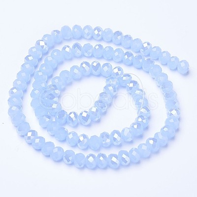 Electroplate Glass Beads Strands EGLA-A034-J3mm-B02-1