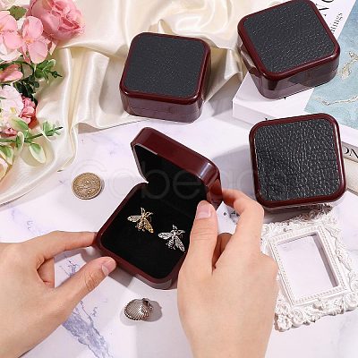 Plastic & PU Leather Jewelry Cufflink Boxes CON-WH0117-14A-1