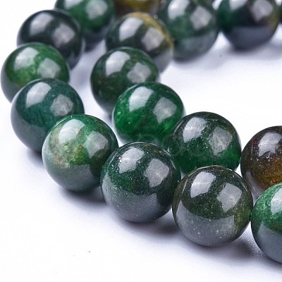 Natural Fuchsite Beads Strands G-K412-02-10mm-1