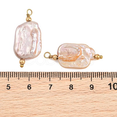 Natural Baroque Keshi Pearl Pendants PA-CBA0A45-01G-1