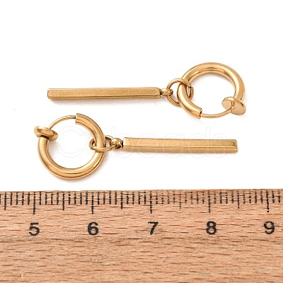 201 Stainless Steel Hoop Dangle Earrings for Women SA-CBA8B85-16G-1
