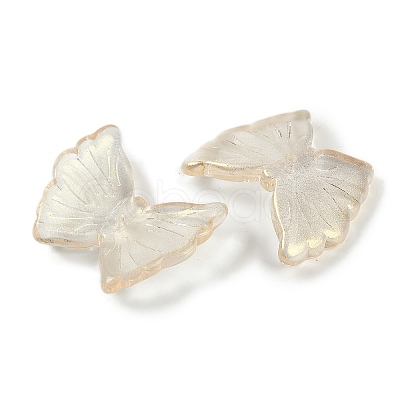 Spray Painted Glass Beads GLAA-Z007-02F-1