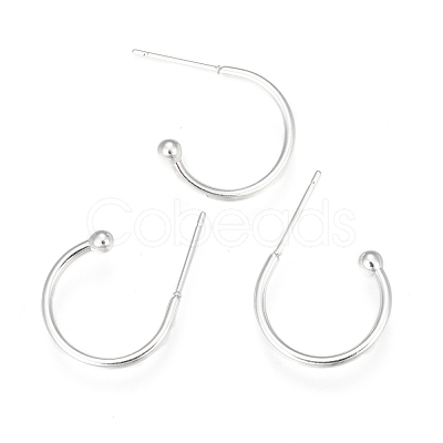 304 Stainless Steel Earring Hooks STAS-K211-01S-A-1
