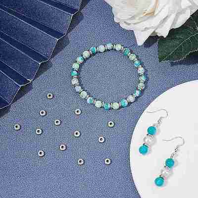 100Pcs 304 Stainless Steel Spacer Beads STAS-UN0057-41-1