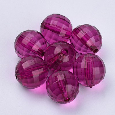 Transparent Acrylic Beads TACR-Q254-8mm-V65-1