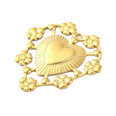 304 Stainless Steel Pendants STAS-V004-02G-1