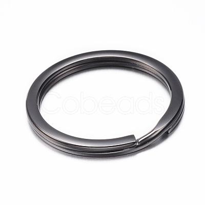 304 Stainless Steel Split Key Rings Hand Polished Ion Plating(IP) STAS-H383-29B-1