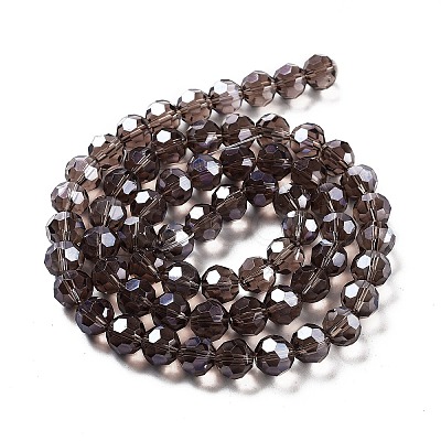 Electroplate Transparent Glass Beads Strands EGLA-A035-T10mm-A13-1