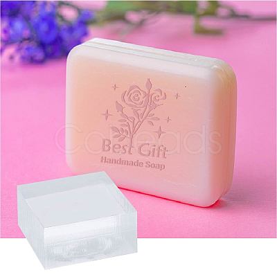 Clear Acrylic Soap Stamps DIY-WH0441-002-1