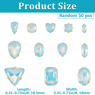 Glass Steel Claw Sew on Rhinestone FIND-WH20040-07G-02-1