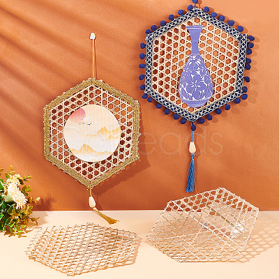 DIY Woven Bamboo Network FIND-WH0101-08-1
