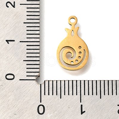 201 Stainless Steel Pendants STAS-R136-01G-04-1