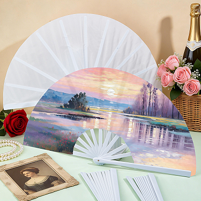 Cloth Hand Held Fan DIY-WH0579-95A-1