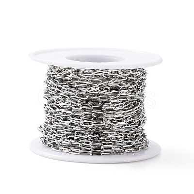 Tarnish Resistant 304 Stainless Steel Cable Chains CHS-C002-03P-05-1