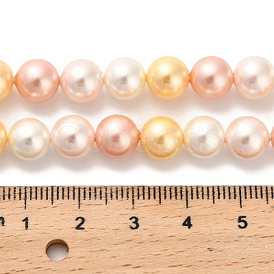 Shell Pearl Beads Strands BSHE-XCP0001-36-1