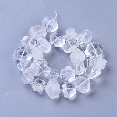 Natural Quartz Crystal Beads Strands G-F653-19-1