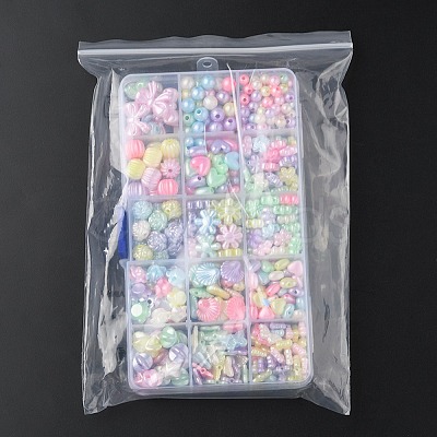 Imitation Pearl Acrylic Beads OACR-YW0001-51-1