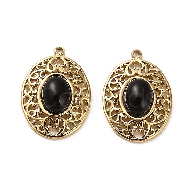 Natural Obsidian Pendants STAS-L022-064G-02-1