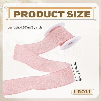 5 Yards Cotton Organza Ribbons SRIB-LP0001-04A-1