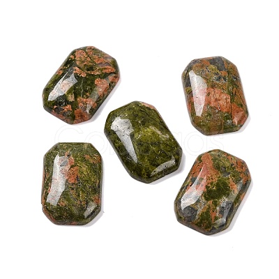 Natural Unakite Cabochons G-B085-01A-06-1